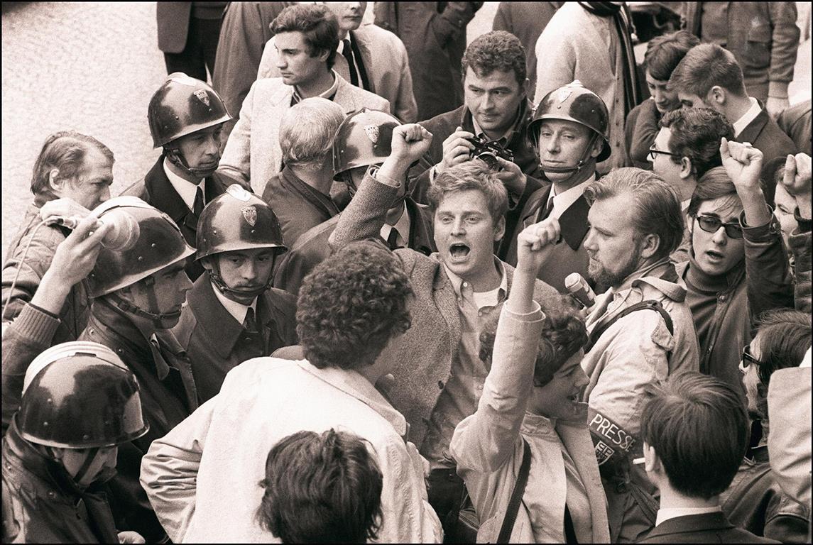 Daniel Cohn-Bendit, lider Ruchu 22 Marca, Paryż, 6 maja 1968 r., fot. East News